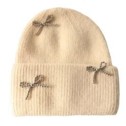 Hats*Boogzel Clothing Bow Pearl Beanie Hat