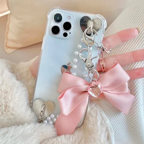 Iphone Cases*Boogzel Clothing Bow Pearl Chain iPhone Case