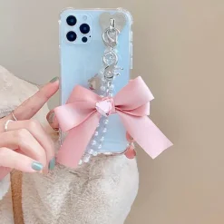 Iphone Cases*Boogzel Clothing Bow Pearl Chain iPhone Case