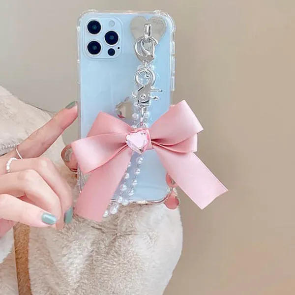 Iphone Cases*Boogzel Clothing Bow Pearl Chain iPhone Case