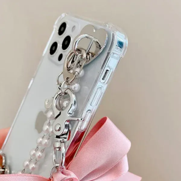 Iphone Cases*Boogzel Clothing Bow Pearl Chain iPhone Case