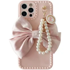 Iphone Cases*Boogzel Clothing Bow Pearl iPhone Case Pink