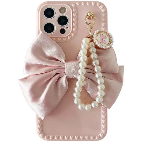 Iphone Cases*Boogzel Clothing Bow Pearl iPhone Case Pink