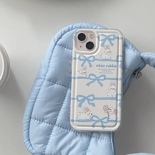 Iphone Cases*Boogzel Clothing Bow Rabbit iPhone Case White
