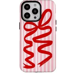 Iphone Cases*Boogzel Clothing Bow Ribbon Striped iPhone Case Pink