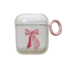 Iphone Cases*Boogzel Clothing Bowknot Airpods Case Clear/pink