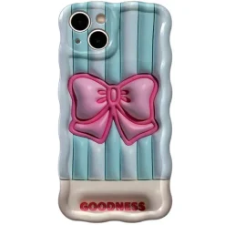 Iphone Cases*Boogzel Clothing Bowknot Stripes iPhone Case Blue