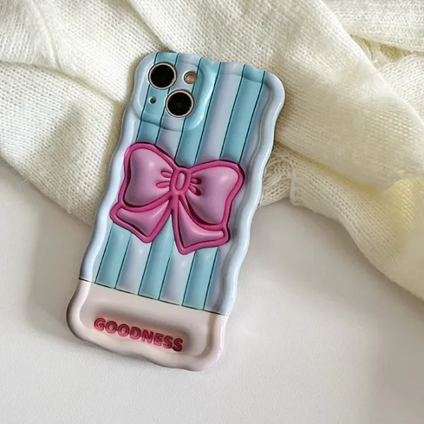 Iphone Cases*Boogzel Clothing Bowknot Stripes iPhone Case Blue