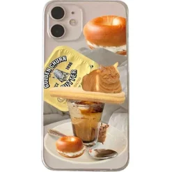 Iphone Cases*Boogzel Clothing Breakfast With Cat iPhone Case