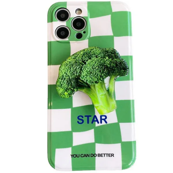 Iphone Cases*Boogzel Clothing Broccoli Checker iPhone Case Green