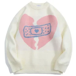 Sweaters*Boogzel Clothing Broken Heart Sweater