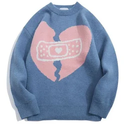 Sweaters*Boogzel Clothing Broken Heart Sweater