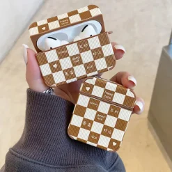 Iphone Cases*Boogzel Clothing Chessboard Airpods Case Brown
