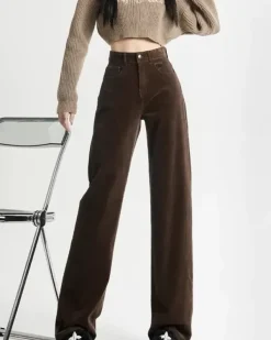 Pants & Trousers*Boogzel Clothing High-Rise Retro Cord Pants Brown