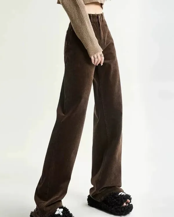 Pants & Trousers*Boogzel Clothing High-Rise Retro Cord Pants Brown