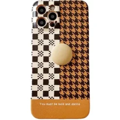Iphone Cases*Boogzel Clothing Brown Houndstooth iPhone Case
