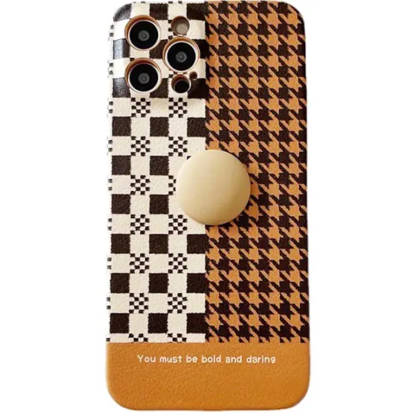 Iphone Cases*Boogzel Clothing Brown Houndstooth iPhone Case