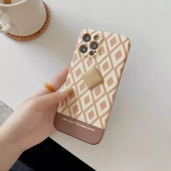 Iphone Cases*Boogzel Clothing Brown Houndstooth iPhone Case
