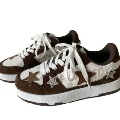 Classics|Aesthetic Sneakers*Boogzel Clothing Star Aesthetic Sneakers Brown