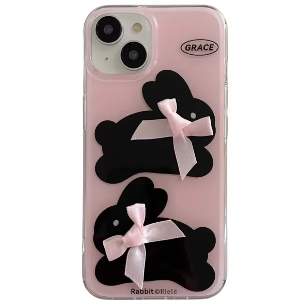 Iphone Cases*Boogzel Clothing Bunny & Bows iPhone Case Pink