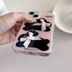 Iphone Cases*Boogzel Clothing Bunny & Bows iPhone Case Pink