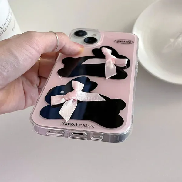 Iphone Cases*Boogzel Clothing Bunny & Bows iPhone Case Pink