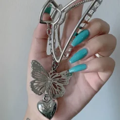 Hair Accessories*Boogzel Clothing Buttefly Grunge Hair Claw Silver