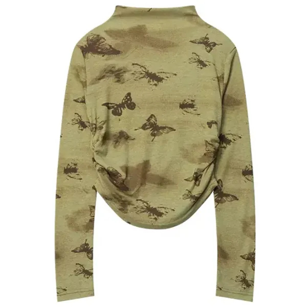 Y2K Tops|Crop Tops*Boogzel Clothing Butterfly Aesthetic Long Sleeve Top