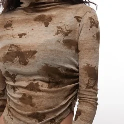 Y2K Tops|Crop Tops*Boogzel Clothing Butterfly Aesthetic Long Sleeve Top