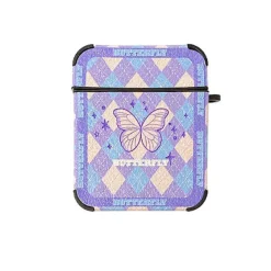 Iphone Cases*Boogzel Clothing Butterfly Argyle Airpods Case Purple