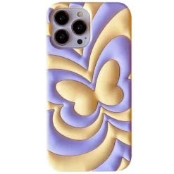 Iphone Cases*Boogzel Clothing Butterfly 3D iPhone Case Purple/yellow