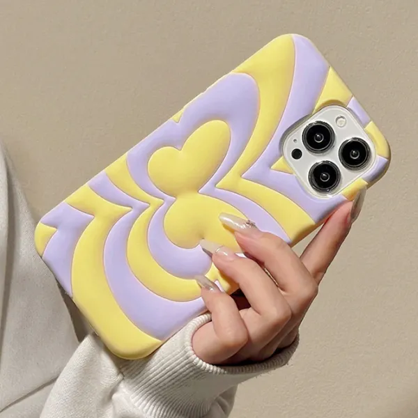 Iphone Cases*Boogzel Clothing Butterfly 3D iPhone Case Purple/yellow