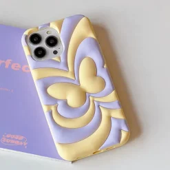 Iphone Cases*Boogzel Clothing Butterfly 3D iPhone Case Purple/yellow