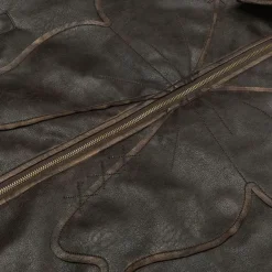 Coats & Jackets*Boogzel Clothing Butterfly Distressed Leather Jacket Brown