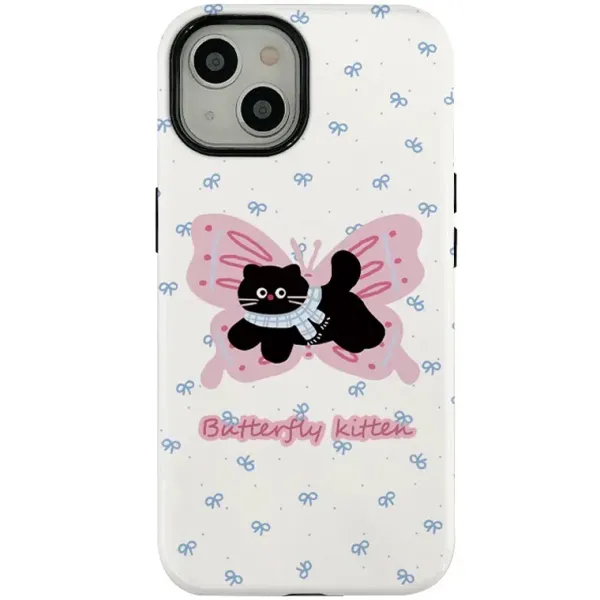 Iphone Cases*Boogzel Clothing Butterfly Kitten iPhone Case White
