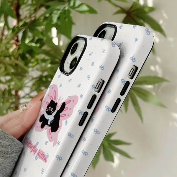 Iphone Cases*Boogzel Clothing Butterfly Kitten iPhone Case White