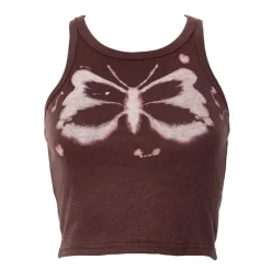 Crop Tops*Boogzel Clothing Butterfly Mini Crop Top