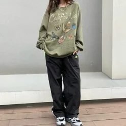 Sweatshirts*Boogzel Clothing Butterfly Print Aesthetic Sweatshirt