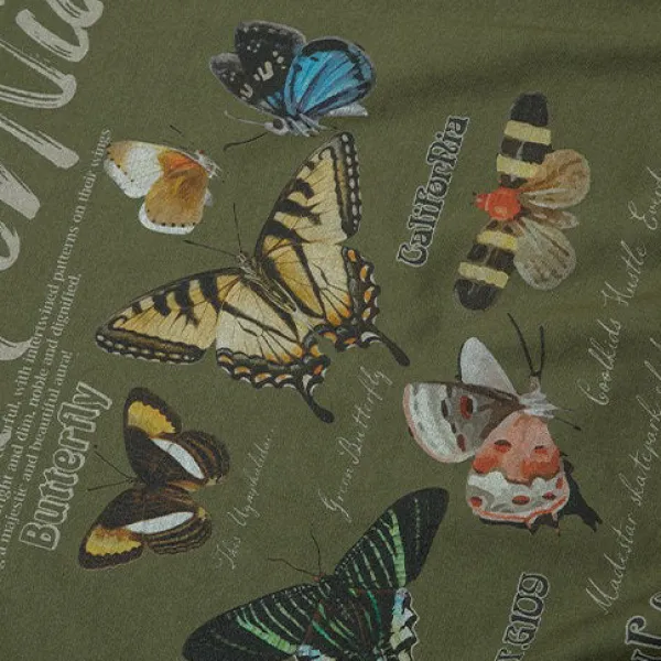 Sweatshirts*Boogzel Clothing Butterfly Print Aesthetic Sweatshirt