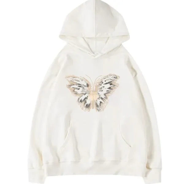 Hoodies*Boogzel Clothing Butterfly Print Aesthetic Hoodie