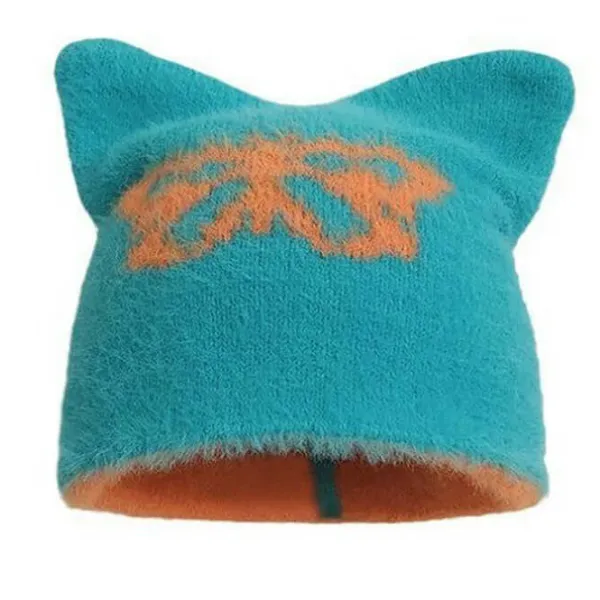 Hats*Boogzel Clothing Butterfly Print Cat Ears Hat