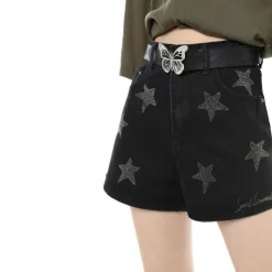 Belts & Chains*Boogzel Clothing Butterfly Rhinestone Buckle Belt