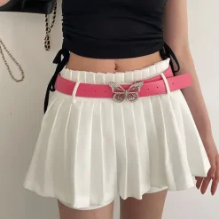 Belts & Chains*Boogzel Clothing Butterfly Rhinestone Buckle Belt