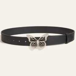Belts & Chains*Boogzel Clothing Butterfly Rhinestone Buckle Belt