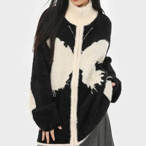 Coats & Jackets|Sweatshirts*Boogzel Clothing Butterfly Zip-Up Jacket