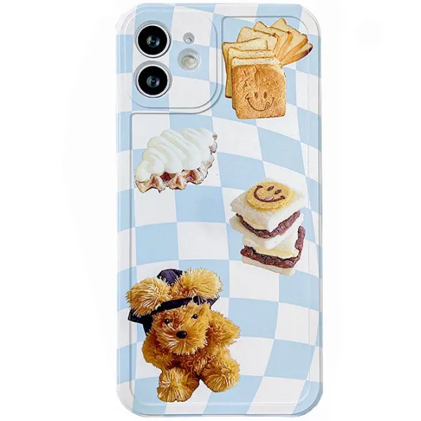 Iphone Cases*Boogzel Clothing Cake Checkerboard iPhone Case Blue