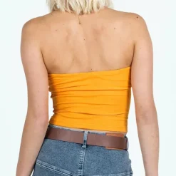 Y2K Tops|Crop Tops*Boogzel Clothing Calabria Italy Tube Top Orange