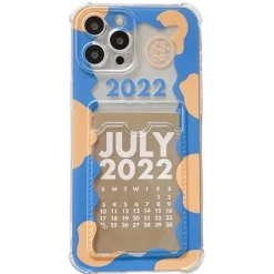 Iphone Cases*Boogzel Clothing Calendar Card iPhone Case Blue/yellow