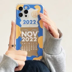 Iphone Cases*Boogzel Clothing Calendar Card iPhone Case Blue/yellow