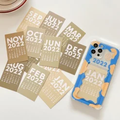 Iphone Cases*Boogzel Clothing Calendar Card iPhone Case Blue/yellow
